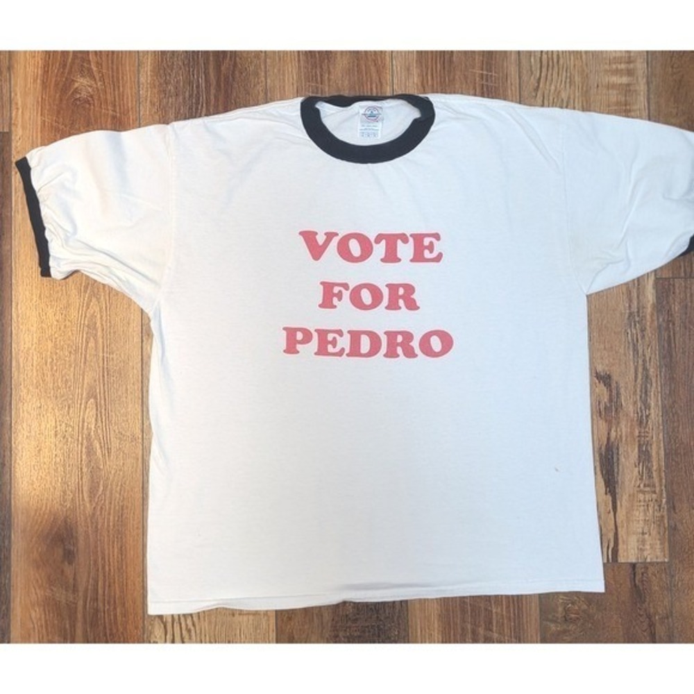 Delta Pro Weight Vote For Pedro Ringer T-Shirt XL Mens White Napoleon Dynamite